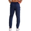 Hanes Men’s Lightweight Cotton Jersey Cuffed Jogger Sweatpants with Drawstring and Pockets – 30.5″(Athletic Navy)