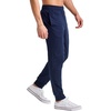Hanes Men’s Lightweight Cotton Jersey Cuffed Jogger Sweatpants with Drawstring and Pockets – 30.5″(Athletic Navy)