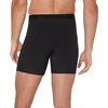 Hanes Men’s Originals Supersoft Boxer Brief Underwear, Total Support Pouch Boxer Briefs for Men, Long Leg & Regular, 3-pack(Black)