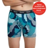 Hanes Originals Men’s Boxer Briefs & Trunks, Stretch Cotton Moisture-Wicking Underwear, Modern Fit Low Rise, Multipacks(Regular Leg – Blue Camo/Khaki/Black – 6 Pack)