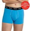 Hanes Originals Men’s Boxer Briefs & Trunks, Stretch Cotton Moisture-Wicking Underwear, Modern Fit Low Rise, Multipacks(Trunks – Blue/Black – 3 Pack)