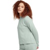 Hanes Originals Women’s Fleece Sweatshirt, Midweight Sweatshirt for Women, Placed Flowers(Antique Jade – Sun and Waves)