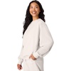 Hanes Originals Women’s Fleece Sweatshirt, Midweight Sweatshirt for Women, Placed Flowers(Natural)