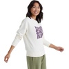 Hanes Originals Women’s Fleece Sweatshirt, Midweight Sweatshirt for Women, Placed Flowers(Parchment – Farm Fresh Trees)