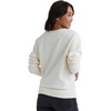 Hanes Originals Women’s Fleece Sweatshirt, Midweight Sweatshirt for Women, Placed Flowers(Parchment)