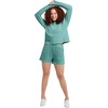 Hanes Originals Women’s Fleece Sweatshirt, Midweight Sweatshirt for Women, Placed Flowers(Spanish Moss)