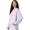 Hanes Originals Women’s Fleece Sweatshirt, Midweight Sweatshirt for Women, Placed Flowers(Urban Lilac)