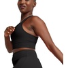 Hanes Womens Hanes Originals Women’s Longline Sports Bra(Black)