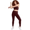 Hanes Womens Hanes Originals Women’s Longline Sports Bra(Mulled Berry)