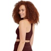 Hanes Womens Hanes Originals Women’s Longline Sports Bra(Mulled Berry)