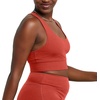 Hanes Womens Hanes Originals Women’s Longline Sports Bra(Red River Clay)