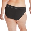 Hanes Women’s Originals Seamless Stretch Rib Bikini Panties Pack, Assorted Colors, 6-pack(4 Black/2 Deep Glow)