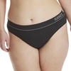 Hanes Women’s Originals Seamless Stretch Rib Bikini Panties Pack, Assorted Colors, 6-pack(4 Black/2 Deep Glow)