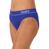 Hanes Women’s Originals Seamless Stretch Rib Bikini Panties Pack, Assorted Colors, 6-pack(White/Teal Tone/Bright Violet Indigo)