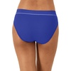 Hanes Women’s Originals Seamless Stretch Rib Bikini Panties Pack, Assorted Colors, 6-pack(White/Teal Tone/Bright Violet Indigo)