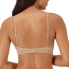 Hanes Women’s Originals Seamless Triangle Rib Bralette, Soft Ribbed Bras, ComfortFlex Fit Bra(Deep Glow)