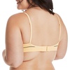 Hanes Women’s Originals Seamless Triangle Rib Bralette, Soft Ribbed Bras, ComfortFlex Fit Bra(Goldie)