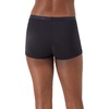 Hanes Women’s Originals SuperSoft Boxer Briefs, 5-Pack, Viscose from Bamboo Underwear(Black/Black/Silver Opal/Silver Opal/White)