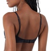 Hanes Women’s Originals Supersoft String Bralette, Pullover Bra, Scoop Neckline(Black)