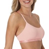 Hanes Women’s Originals Supersoft String Bralette, Pullover Bra, Scoop Neckline(Cotton Candy Pink)