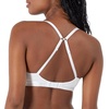 Hanes Women’s Originals Supersoft String Bralette, Pullover Bra, Scoop Neckline(White)