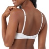 Hanes Women’s Originals Supersoft String Bralette, Pullover Bra, Scoop Neckline(White)