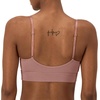 Hanes Women’s Originals Supersoft Triangle Bralette, Viscose from Bamboo Longline Bralette(Earthen Tan)