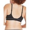 Hanes Women’s Seamless Wireless Bra, Originals Ribbed Contour Bras for Women, ComfortFlex Fit Bralettes, Full Coverage(Black)