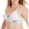 Hanes Women’s Seamless Wireless Bra, Originals Ribbed Contour Bras for Women, ComfortFlex Fit Bralettes, Full Coverage(White)