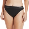 Hanes Women’s Underwear, Seamless Cheeky Panties, Rib Hi-Rise Underwear for Women, 6-Pack(4 Black/2 Deep Glow)