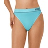 Hanes Women’s Underwear, Seamless Cheeky Panties, Rib Hi-Rise Underwear for Women, 6-Pack(White/Teal Tone/Bright Violet Indigo)