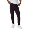 Hanes Men’s Lightweight Cotton Jersey Cuffed Jogger Sweatpants with Drawstring and Pockets – 30.5″(Black)