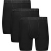 Hanes Men’s Originals Supersoft Boxer Brief Underwear, Total Support Pouch Boxer Briefs for Men, Long Leg & Regular, 3-pack(Black)