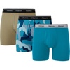 Hanes Originals Men’s Boxer Briefs & Trunks, Stretch Cotton Moisture-Wicking Underwear, Modern Fit Low Rise, Multipacks(Regular Leg – Blue Camo/Khaki – 3 Pack)