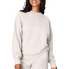 Hanes Originals Women’s Fleece Sweatshirt, Midweight Sweatshirt for Women, Placed Flowers(Natural)