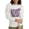 Hanes Originals Women’s Fleece Sweatshirt, Midweight Sweatshirt for Women, Placed Flowers(Parchment – Farm Fresh Trees)