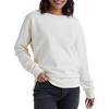 Hanes Originals Women’s Fleece Sweatshirt, Midweight Sweatshirt for Women, Placed Flowers(Parchment)