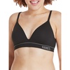 Hanes Women’s Seamless Wireless Bra, Originals Ribbed Contour Bras for Women, ComfortFlex Fit Bralettes, Full Coverage(Black)