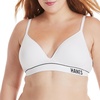 Hanes Women’s Seamless Wireless Bra, Originals Ribbed Contour Bras for Women, ComfortFlex Fit Bralettes, Full Coverage(White)