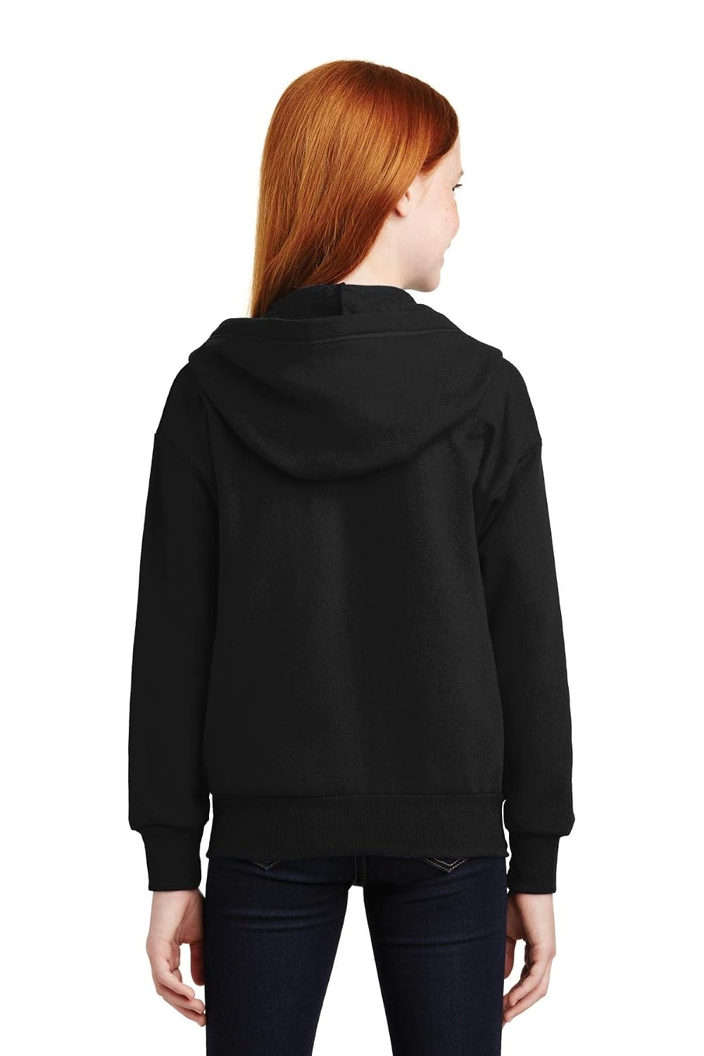 image:imageHanes Big Boys Eco Smart Fleece Zip Hood Black LargeBlack