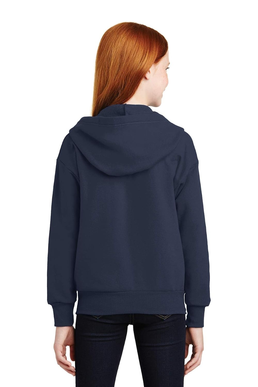 image:imageHanes Big Boys Eco Smart Fleece Zip Hood Black LargeNavy