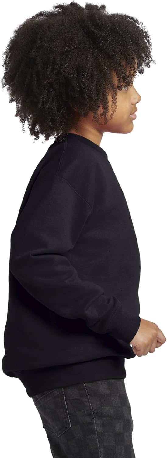 image:imageHanes Boys EcoSmart Sweatshirt Cotton Crewneck Pullover Kids Fleece SweatshirtBlack