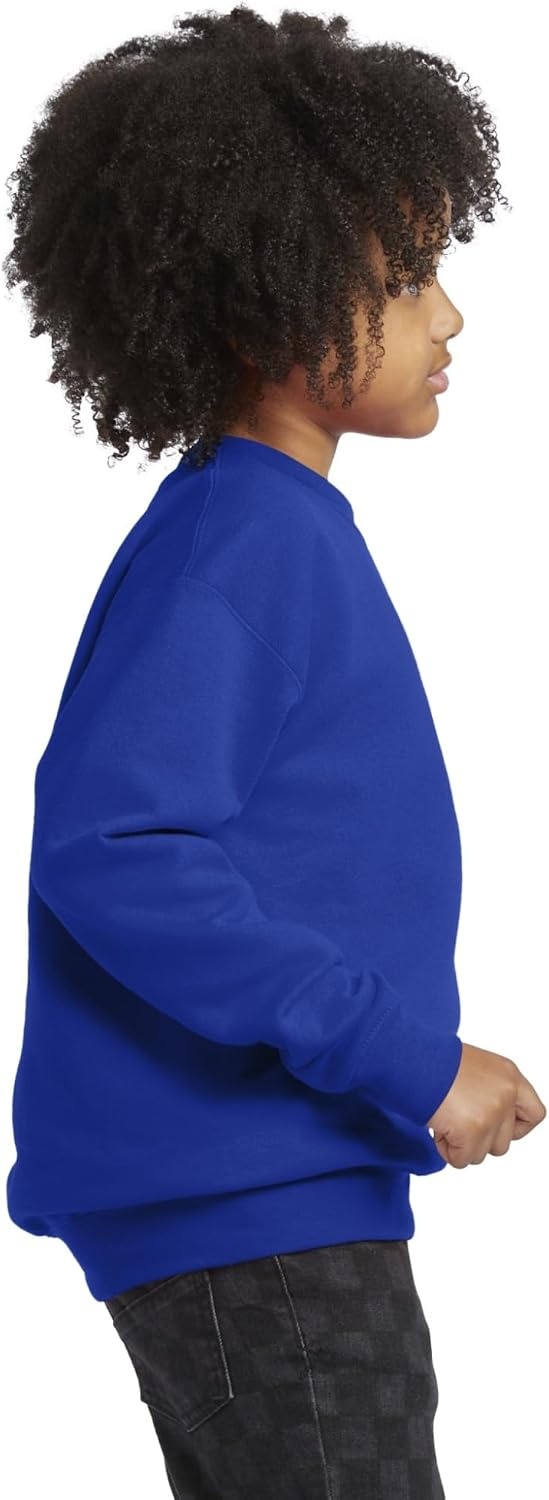 image:imageHanes Boys EcoSmart Sweatshirt Cotton Crewneck Pullover Kids Fleece SweatshirtDeep Royal