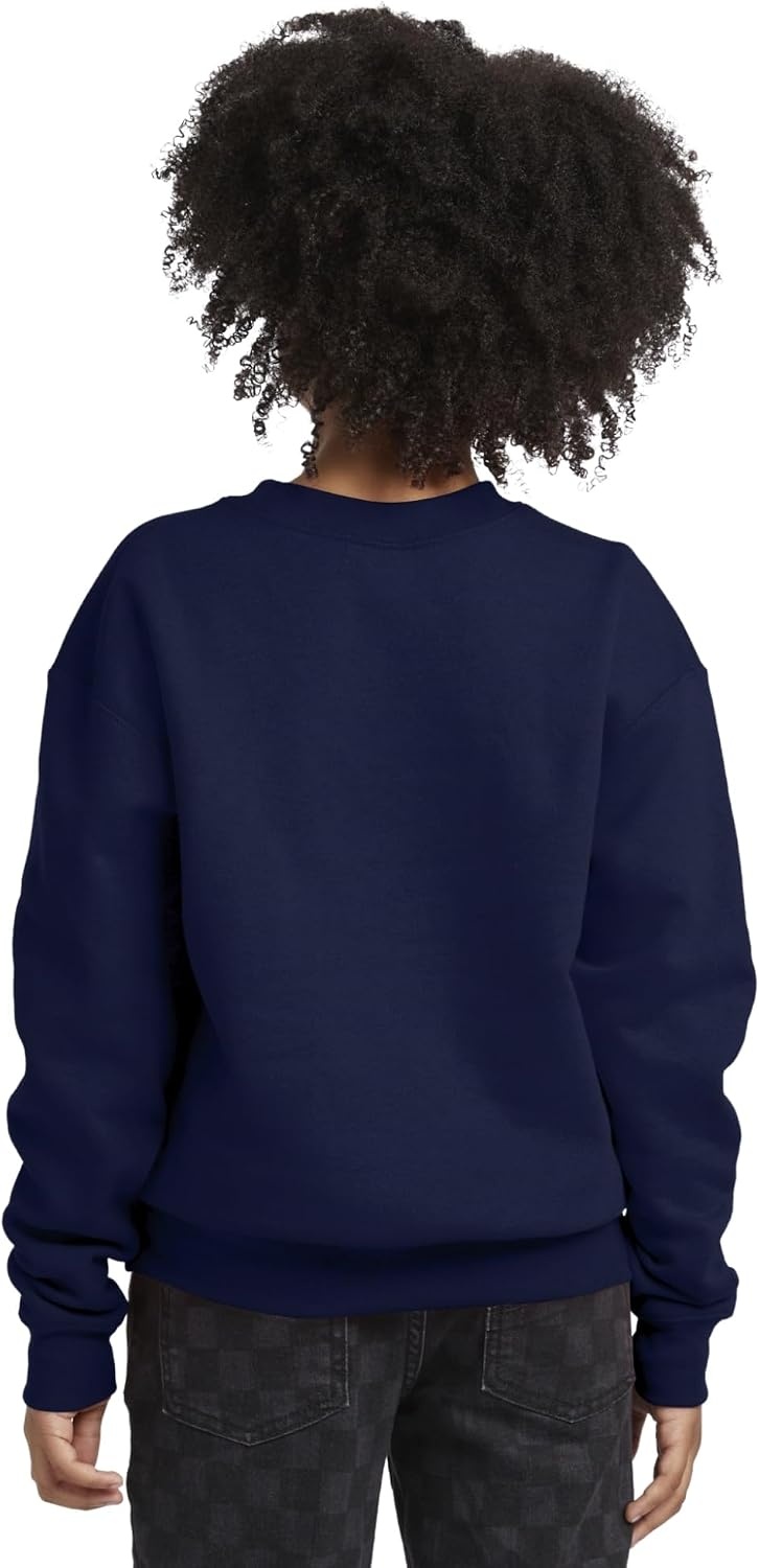 image:imageHanes Boys EcoSmart Sweatshirt Cotton Crewneck Pullover Kids Fleece SweatshirtNavy