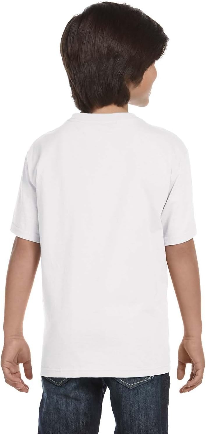 image:imageHanes Boys Essentials Short Sleeve Tshirt Value Pack 3 or 6PackWhite 6 Pack
