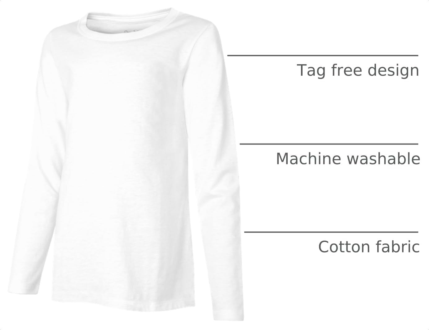 image:imageHanes Girls Comfortsoft Long Sleeve TeeWhite