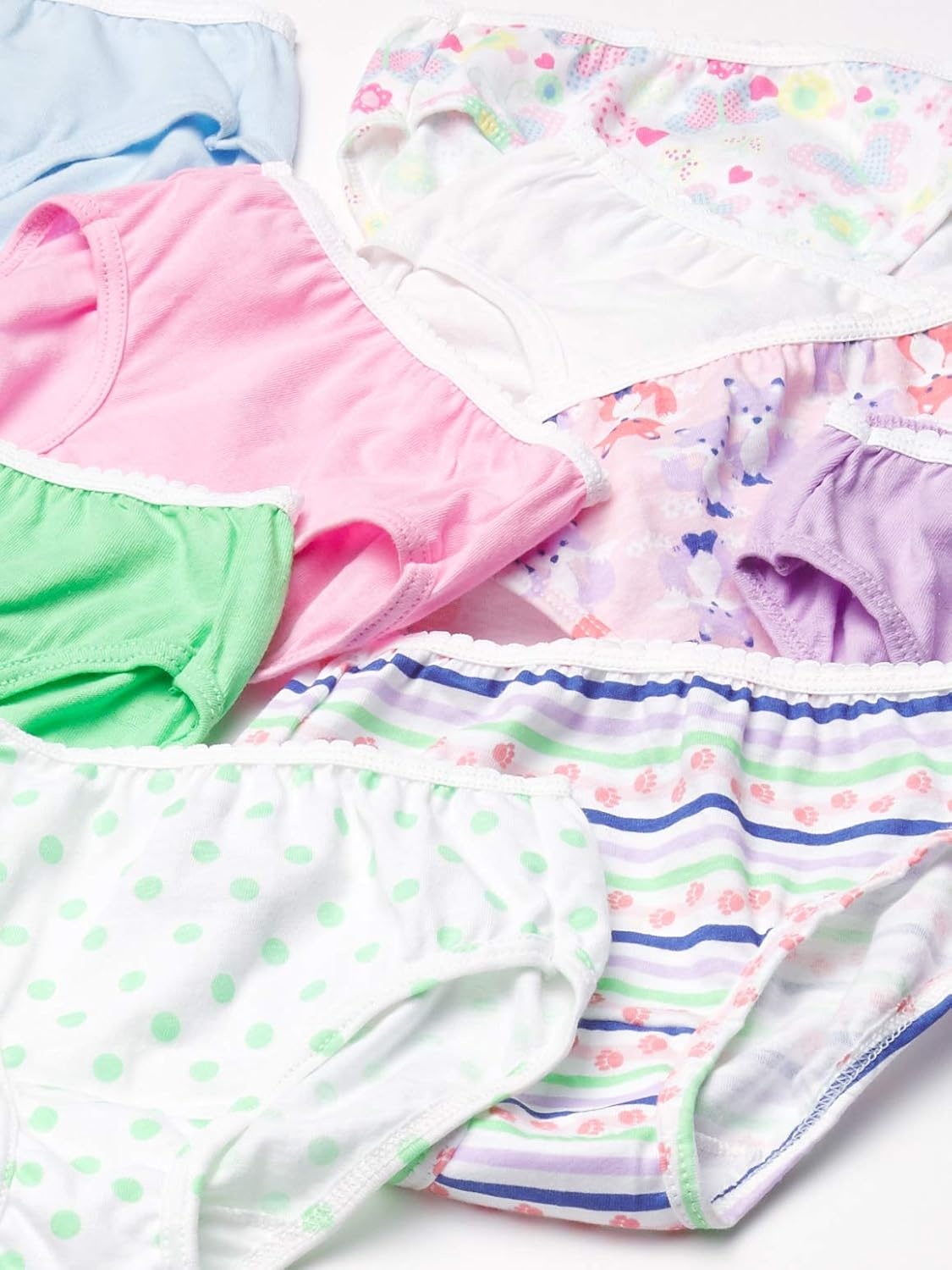 image:imageHanes Girls Hanes Girls 20pack Tagless Cotton Brief PantiesBriefs Assorted 2 10 Pack