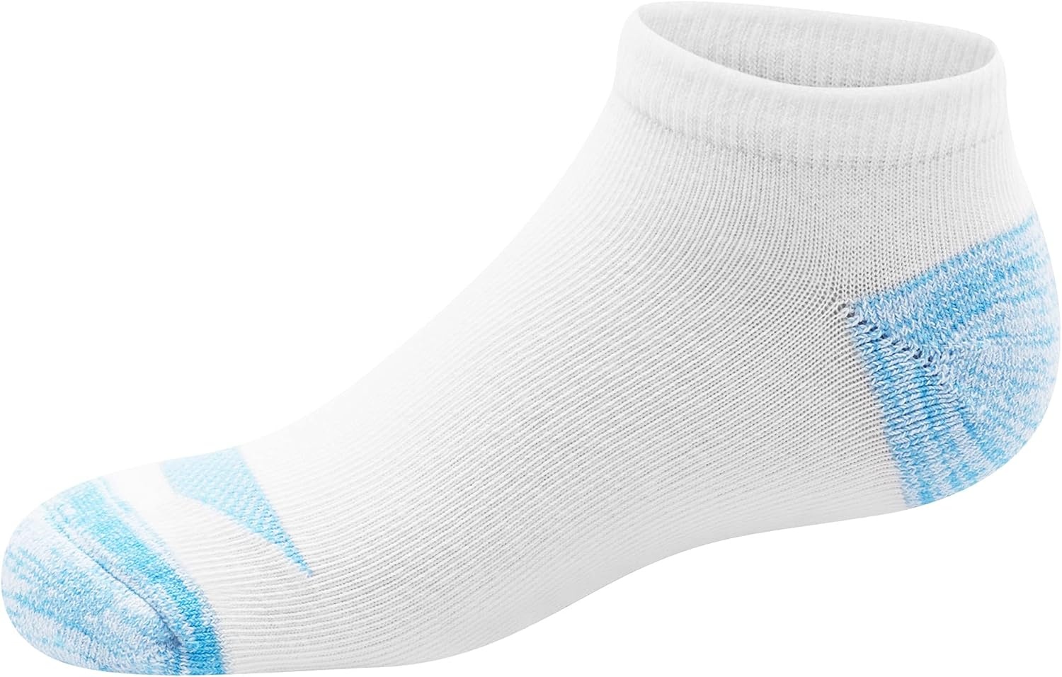 image:imageHanes Girls Socks Cool Comfort Moisturewicking Socks Ankle amp No Show Ez Sort Multi PackWhiteBlue 12 Pack