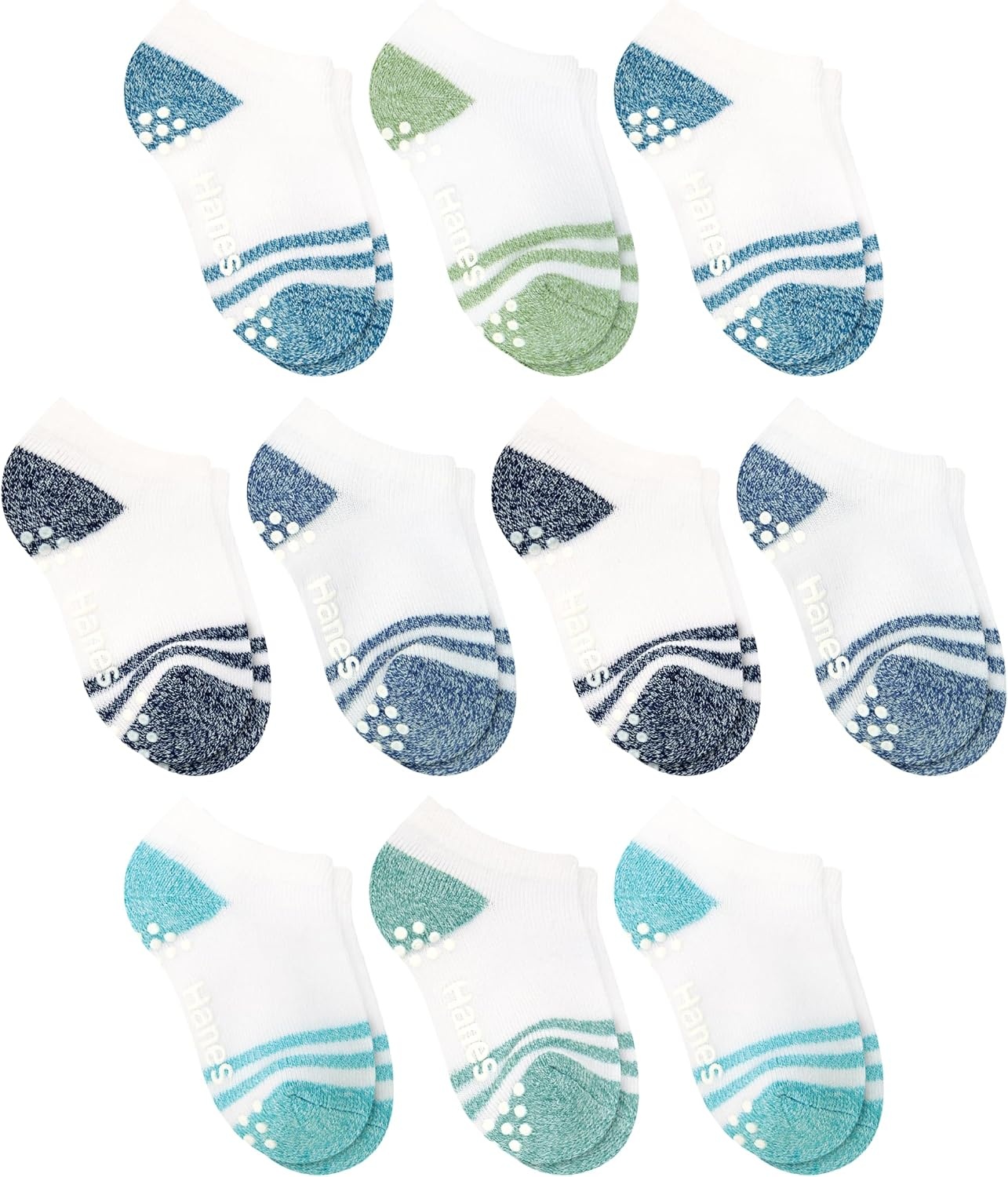 image:imageHanes Toddler Ankle and Low Cut Socks 12Pack Pure Comfort Socks for Infant amp Toddler Girls and Boys Organic Cotton BlendAssorted 20 Pack