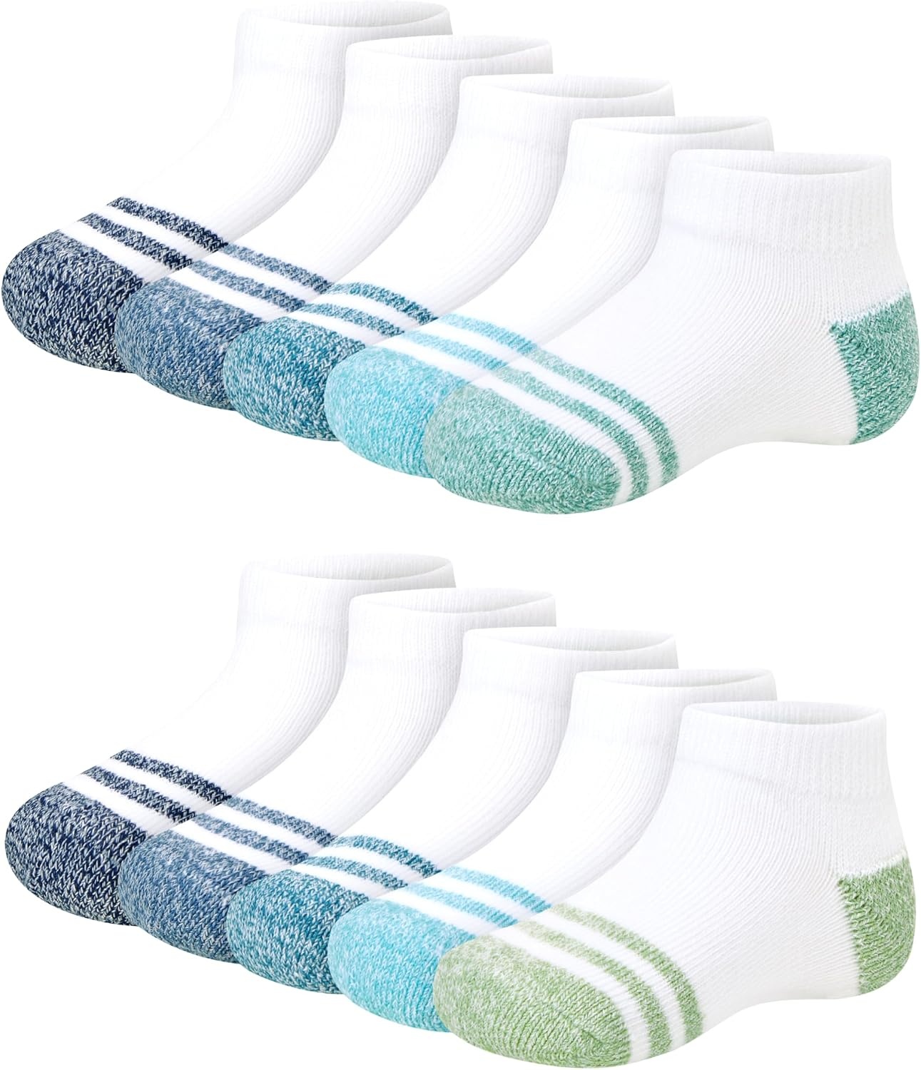 image:imageHanes Toddler Ankle and Low Cut Socks 12Pack Pure Comfort Socks for Infant amp Toddler Girls and Boys Organic Cotton BlendAssorted 20 Pack